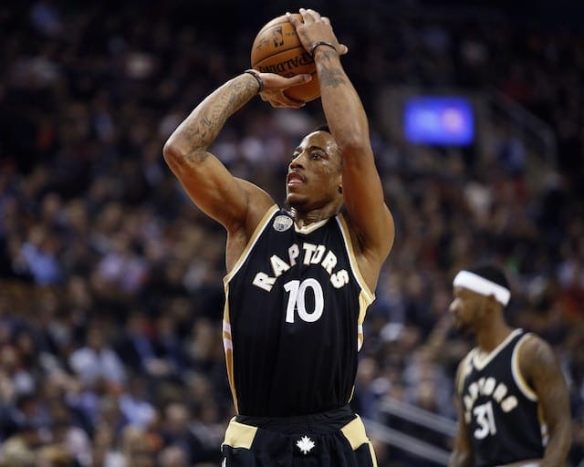 demar derozan gold jersey